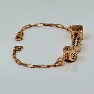 SILVER FANCY CHAIN BRACELET 92.5