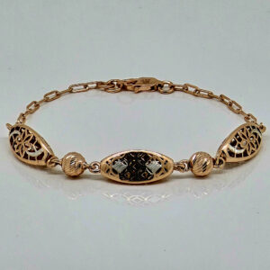 SILVER FANCY CHAIN BRACELET 92.5