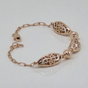 SILVER FANCY CHAIN BRACELET 92.5