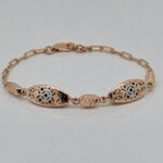 SILVER FANCY CHAIN BRACELET 92.5