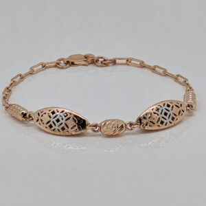 SILVER FANCY CHAIN BRACELET 92.5