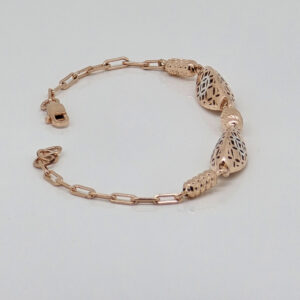 SILVER FANCY CHAIN BRACELET 92.5