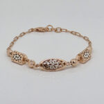 SILVER FANCY CHAIN BRACELET 92.5