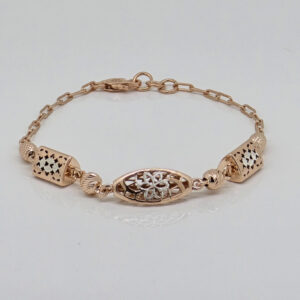 SILVER FANCY CHAIN BRACELET 92.5