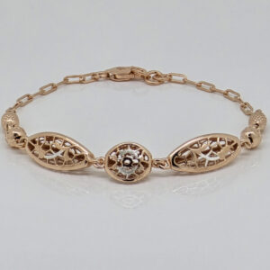 SILVER FANCY CHAIN BRACELET 92.5