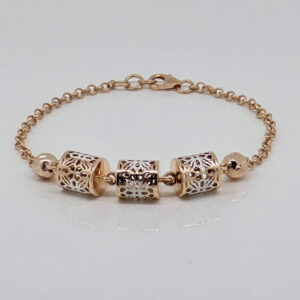 SILVER FANCY CHAIN BRACELET 92.5