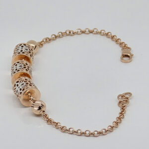 SILVER FANCY CHAIN BRACELET 92.5