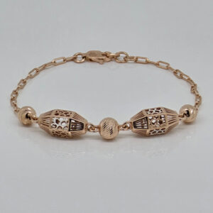 SILVER FANCY CHAIN BRACELET 92.5