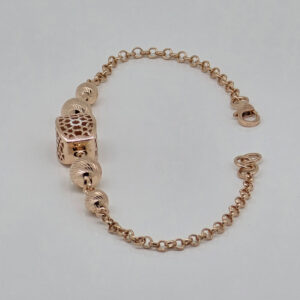 SILVER FANCY CHAIN BRACELET 92.5