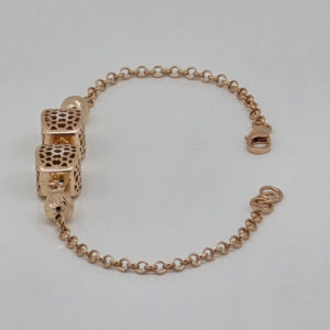 SILVER FANCY CHAIN BRACELET 92.5