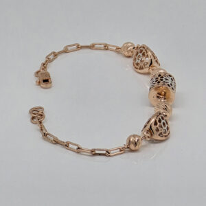 SILVER FANCY CHAIN BRACELET 92.5