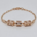 SILVER FANCY CHAIN BRACELET 92.5