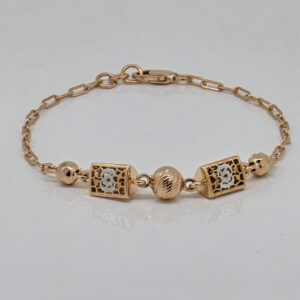 SILVER FANCY CHAIN BRACELET 92.5