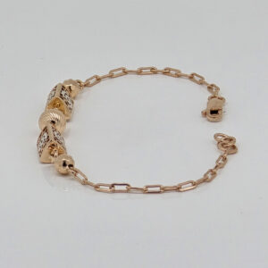 SILVER FANCY CHAIN BRACELET 92.5