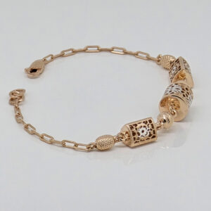 SILVER FANCY CHAIN BRACELET 92.5