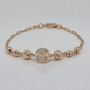 SILVER FANCY CHAIN BRACELET 92.5