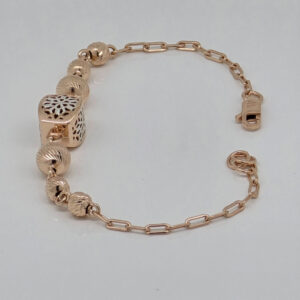 SILVER FANCY CHAIN BRACELET 92.5