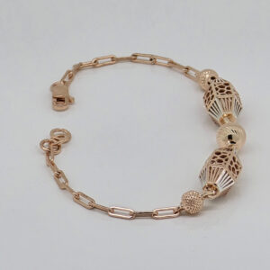 SILVER FANCY CHAIN BRACELET 92.5