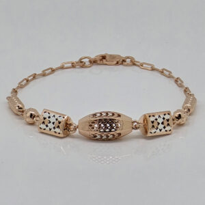 SILVER FANCY CHAIN BRACELET 92.5