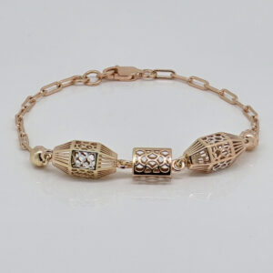 SILVER FANCY CHAIN BRACELET 92.5