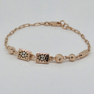 SILVER FANCY CHAIN BRACELET 92.5