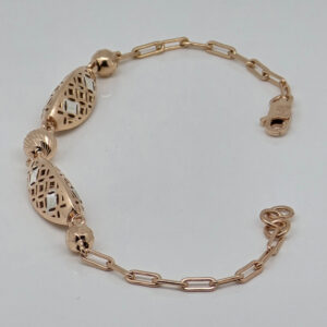 SILVER FANCY CHAIN BRACELET 92.5