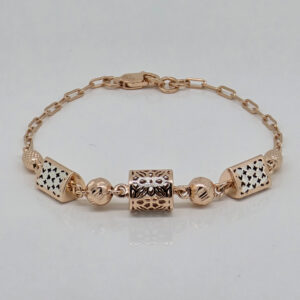 SILVER FANCY CHAIN BRACELET 92.5