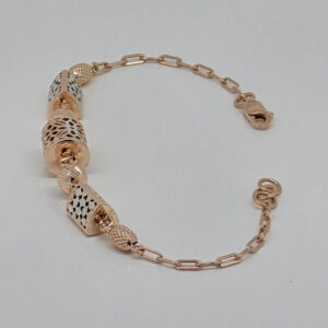 SILVER FANCY CHAIN BRACELET 92.5