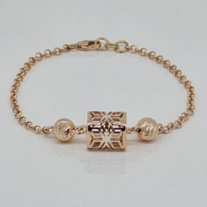 SILVER FANCY CHAIN BRACELET 92.5