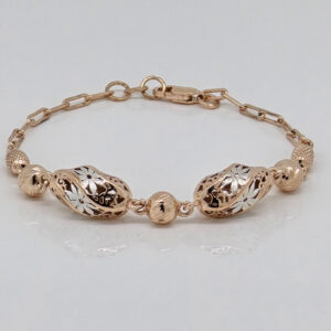 SILVER FANCY CHAIN BRACELET 92.5