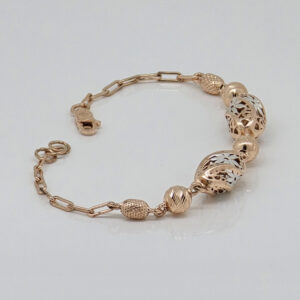 SILVER FANCY CHAIN BRACELET 92.5