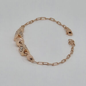 SILVER FANCY CHAIN BRACELET 92.5
