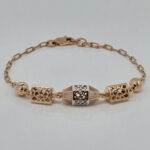 SILVER FANCY CHAIN BRACELET 92.5