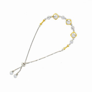 SILVER ADJUSTABLE CHAIN BRACELET92.5