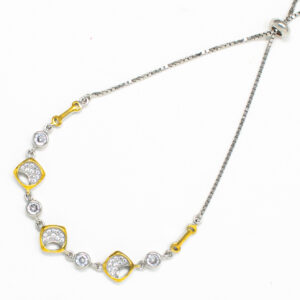 SILVER ADJUSTABLE CHAIN BRACELET92.5