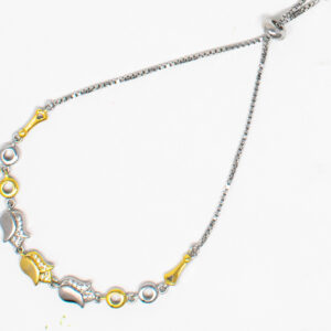 SILVER ADJUSTABLE CHAIN BRACELET92.5