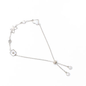 SILVER ADJUSTABLE CHAIN BRACELET92.5