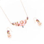 MOP PENDANT SET SILVER 92.5