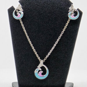 SILVER CAHIN PENDANT SET 92.5