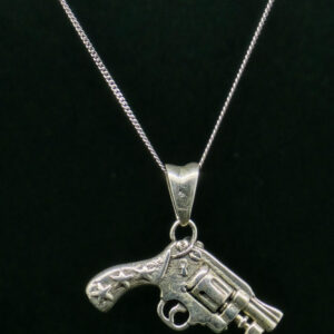 GUN PENDANT SILVER 92.5