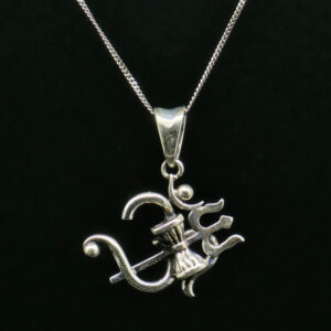 OM TRISHUL PENDANT SILVER 92.5