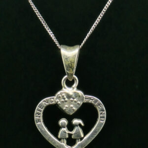 HEART-SHAPED PENDANT SILVER 92.5
