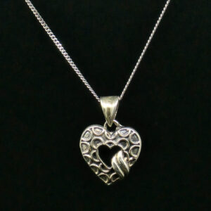 TONE HEART PENDANT SILVER 92.5