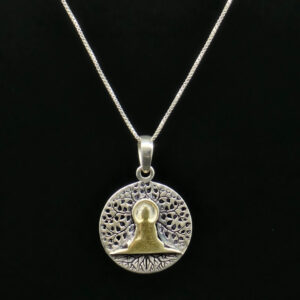 BUDHA CHAIN PENDANT SILVER 92.5