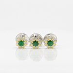 EMERALD SILVER BUTTON