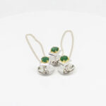 EMERALD SILVER BUTTON