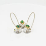 EMERALD SILVER BUTTON