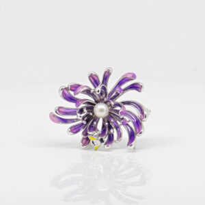 FLOWER BROOCH SILVER 92.5