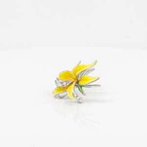 FLOWER BROOCH SILVER 92.5