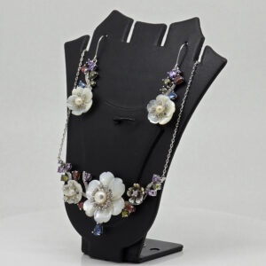 MOP PENDANT SET SILVER 92.5